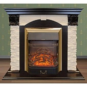Каминокомплект Real Flame Dublin Lux (темный орех)+Majestic BR S