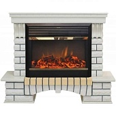 Каминокомплект Real Flame Country 26 (белый дуб)+Moonblaze-S BR