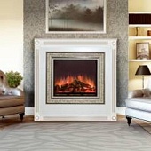 Каминокомплект Glenrich Эрмитаж (белый)+Arte 23