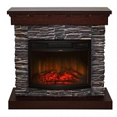 Каминокомплект Меркурий Oldrock-P25 (темный дуб)+Mercury 25