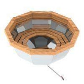 Банный чан 10 граней с обшивкой