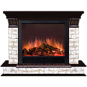 Каминокомплект Glenrich Панорама Алтай Sharm 39 (дуб)+Sharm 39 BL