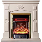 Каминокомплект InterFlame Мэри (бежевый)+Majestic Brass