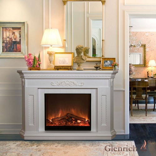 Электрокамин «Каролина Delux» белый в Новоросскийске