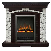 Каминокомплект Dimplex Glasgow белый (темный дуб)+Viotta