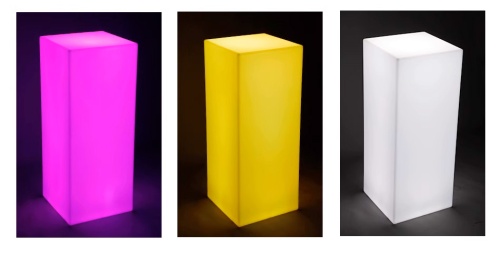 Светильник Колонна 30х60 питание от АКБ, RGB