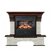 Бостон грот однотонный (красное дерево)+Samba 3D