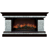 Каминокомплект Glenrich Брайтон Старый город 86 (венге)+Rondo S86