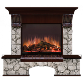 Каминокомплект Glenrich Бостон Карелия (дуб)+Arte 23