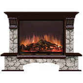 Каминокомплект Glenrich Бостон Карелия (дуб)+Arte 33