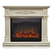 Каминокомплект Real Flame Silvia (белый дуб)+Moonblaze Deluxe