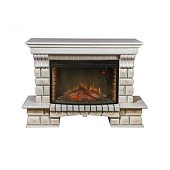Каминокомплект Меркурий Bizet-P33 (состаренная слоновая кость)+Firespace 33
