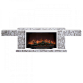 Каминокомплект Glenrich Тауэр Старый город R86 (белый)+Rondo S86