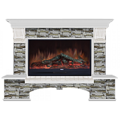 Каминокомплект Glenrich Бостон Алтай 86 (беленый дуб)+Premier S86