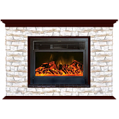 Каминокомплект Glenrich Пафос Алтай 28 (красное дерево)+Newflame
