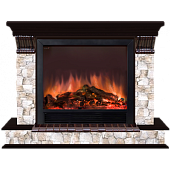 Каминокомплект Glenrich Панорама Арбат Sharm 33 (дуб)+Sharm 33 BL