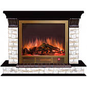 Каминокомплект Glenrich Панорама Алтай Sharm 33 (венге)+Sharm 33 BR