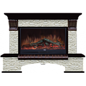 Каминокомплект Glenrich Бостон Грот однотонный 86 (венге)+Premier S86