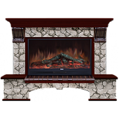 Каминокомплект Glenrich Бостон Карелия 86 (красное дерево)+Premier S86