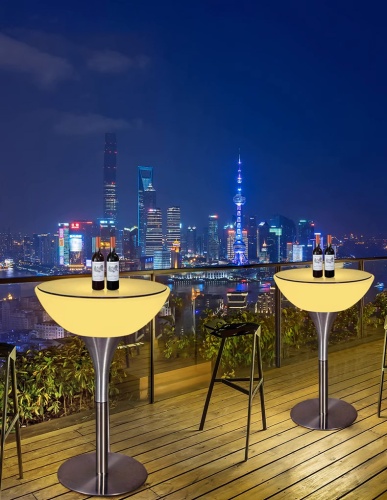 Комплект светящейся мебели Стол+2 стула V1