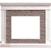 Портал Royal Flame Basel белый сланец серый под очаг Vision 23 EF LED FX