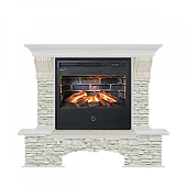 Бостон грот однотонный (белый)+Samba 3D