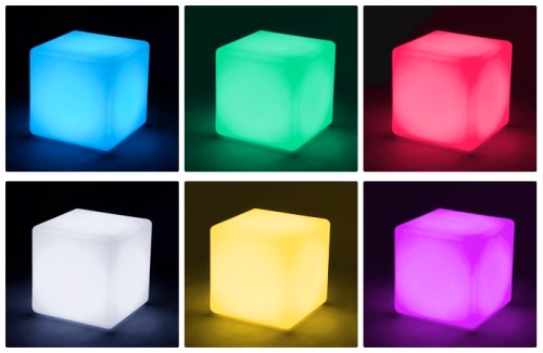 Светильник Куб 25 питание от сети 220В, RGB